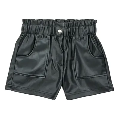 Only KOGSTEPHANIE FAUX LEATHER SHORTS CS OTW Černá