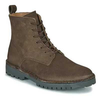 Selected SLHRICKY NUBUCK LACE-UP BOOT B Hnědá