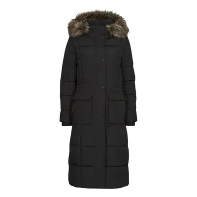 Superdry EVEREST LONGLINE PUFFER COAT Černá