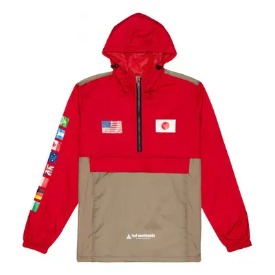 Huf Jacket flags anorak Červená