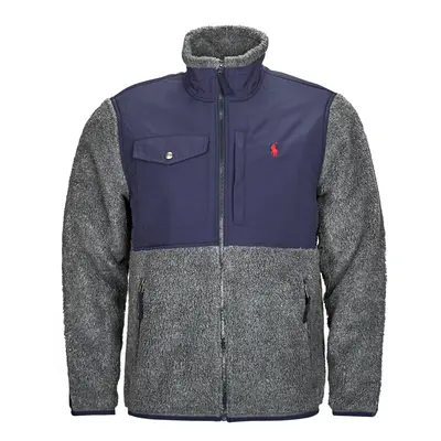 Polo Ralph Lauren POLAIRE SHERPA ZIPPEE Šedá