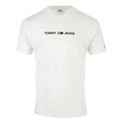 Tommy Hilfiger Straight Logo Tee Bílá