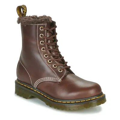 Dr. Martens 1460 SERENA DARK BROWN CLASSIC PULL UP Hnědá