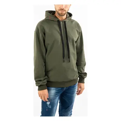 Takeshy Kurosawa 83186 | Felpa Hoodie Cappuccio Stampato Zelená