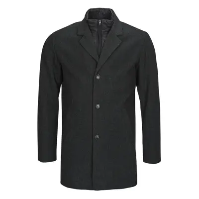 Jack & Jones JJZAC INSERT WOOL COAT Šedá