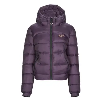 Superdry SPORTS PUFFER BOMBER JACKET Fialová