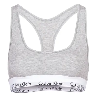 Calvin Klein Jeans MODERN COTTON UNLINED BRALETTE Šedá