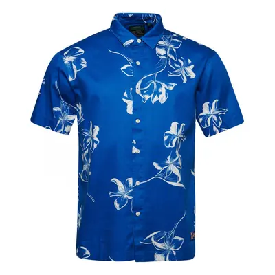 Superdry Vintage hawaiian s/s shirt Modrá