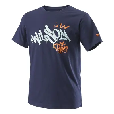 Wilson Paris Hope Tech Youth Tee Modrá