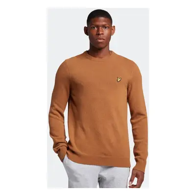 Lyle And Scott Crew neck lambswool blend jumper Žlutá