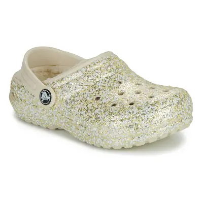 Crocs Classic Lined Glitter Clog K Béžová