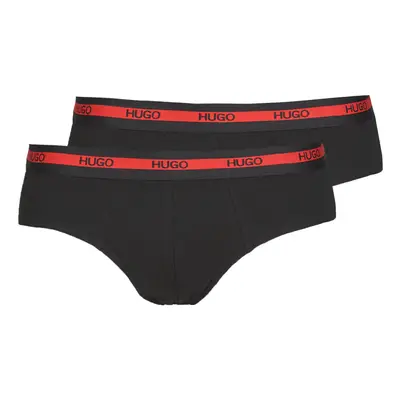 HUGO BRIEF TWIN PACK Černá