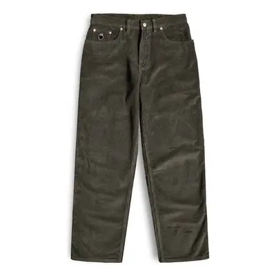 Nonsense Pant bigfoot corduroy Zelená