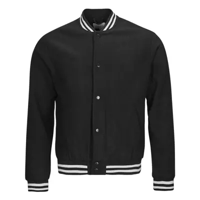 Jack & Jones JJZAC WOOL BOMBER Černá