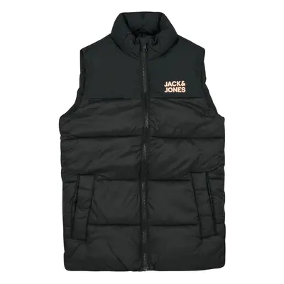 Jack & Jones JJETOBY BODYWARMER COLLAR SN Černá