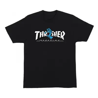 Santa Cruz T-shirt thrasher screaming logo ss Černá