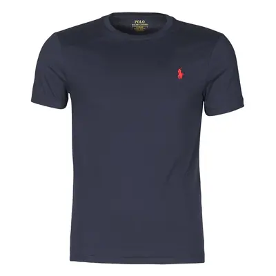 Polo Ralph Lauren T-SHIRT AJUSTE COL ROND EN COTON LOGO PONY PLAYER Tmavě modrá