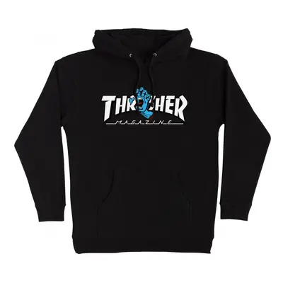 Santa Cruz Sweat thrasher screaming logo hood Černá