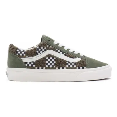 Vans Old skool tufted check Zelená