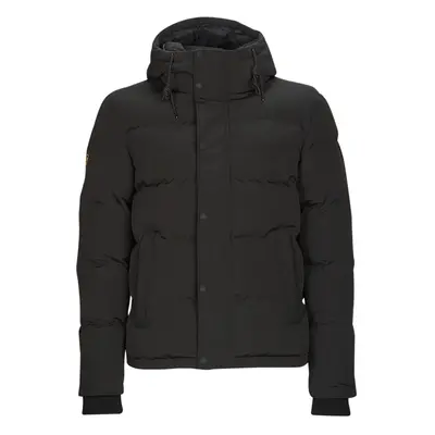 Superdry EVEREST SHORT HOODED PUFFER Černá