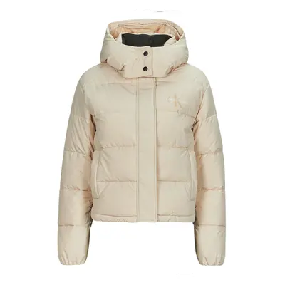 Calvin Klein Jeans MONOLOGO NON DOWN SHORT PUFFER Béžová