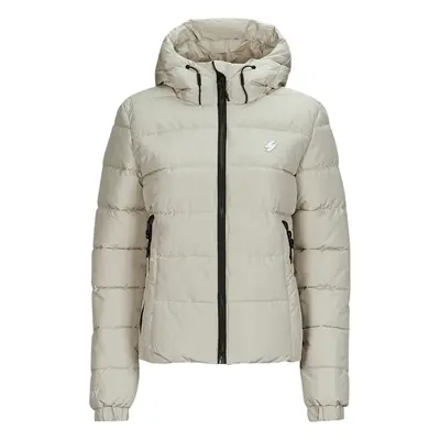 Superdry HOODED SPIRIT SPORTS PUFFER Béžová