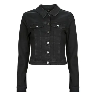 Vero Moda VMLUNA LS SLIM DNM JACKET MIX GA NOOS Černá