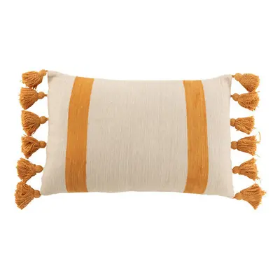 J-line COUSSIN PLAG RAY RECT COT OCRE (40x60x12cm) Žlutá