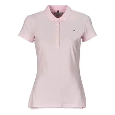 Tommy Hilfiger HERITAGE SHORT SLEEVESLIM POLO Růžová