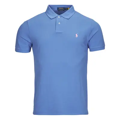 Polo Ralph Lauren POLO COUPE DROITE EN COTON BASIC MESH Modrá