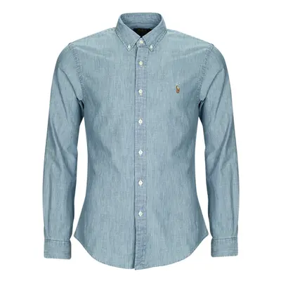 Polo Ralph Lauren CHEMISE COUPE SLIM EN DENIM Modrá