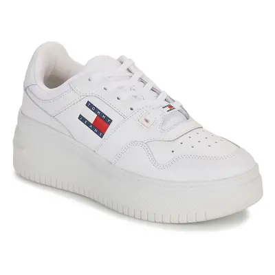 Tommy Jeans TJW RETRO BASKET FLATFORM ESS Bílá