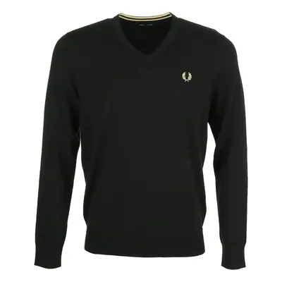 Fred Perry Classic V Neck Jumper Černá