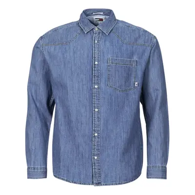 Tommy Jeans TJM RLX WESTERN DENIM SHIRT Modrá