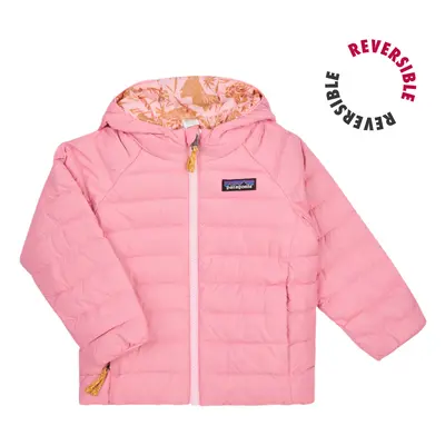 Patagonia BABY REVERSIBLE DOWN SWEATER HOODY Růžová