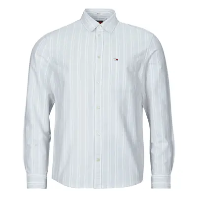 Tommy Jeans TJM REG OXFORD STRIPESHIRT Modrá