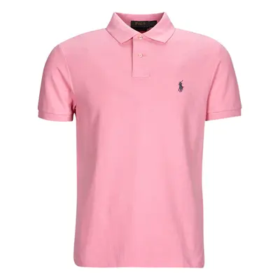 Polo Ralph Lauren POLO COUPE DROITE EN COTON BASIC MESH Růžová