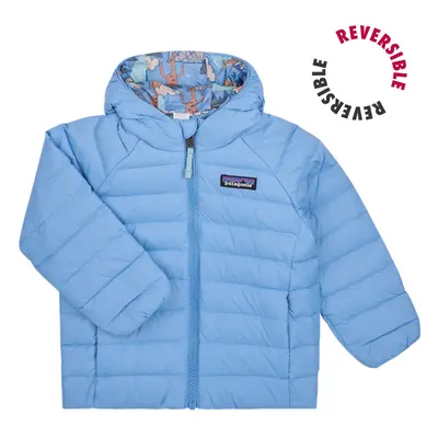 Patagonia BABY REVERSIBLE DOWN SWEATER HOODY Modrá