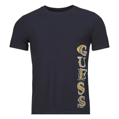 Guess SS CN VERTICAL GUESS TEE Tmavě modrá