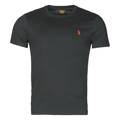 Polo Ralph Lauren T-SHIRT AJUSTE COL ROND EN COTON LOGO PONY PLAYER Černá