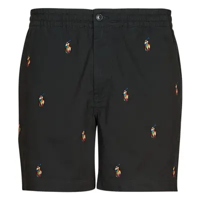 Polo Ralph Lauren SHORT "PREPSTER" EN CHINO LEGER AVEC CORDON DE SERAGE Černá