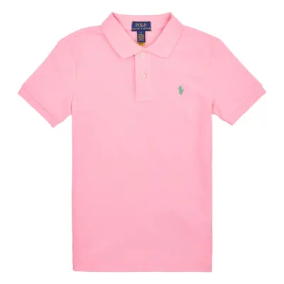 Polo Ralph Lauren SLIM POLO-TOPS-KNIT Růžová