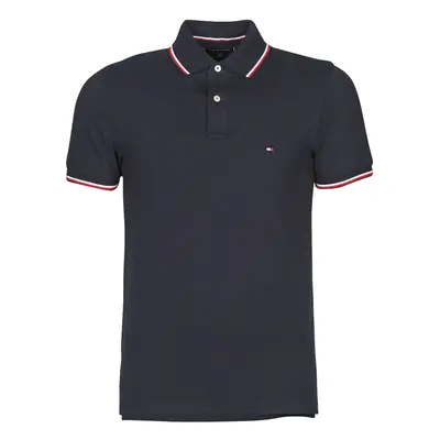 Tommy Hilfiger TOMMY TIPPED SLIM POLO Modrá