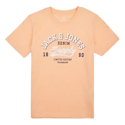 Jack & Jones JJELOGO TEE SS NECK 2 COL 23/24 NOOS JNR Oranžová