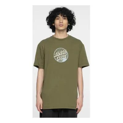 Santa Cruz Retreat dot front t-shirt Zelená