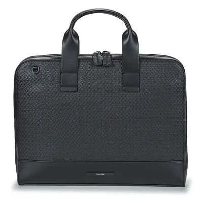 Calvin Klein Jeans MODERN BAR SLIM LAPTOP BAG MONO Černá