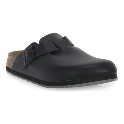 Birkenstock BOSTON BLACK LEATHER calz s Černá