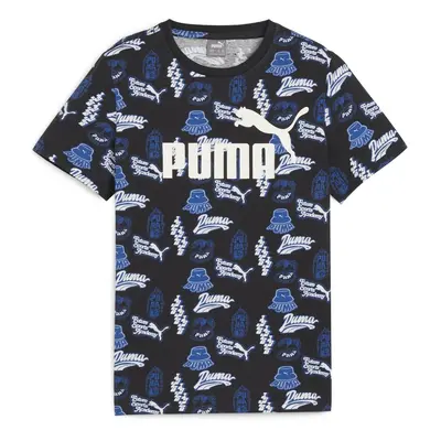 Puma ESS+ MID 90S AOP TEE B Modrá