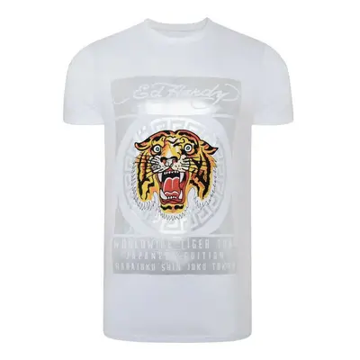 Ed Hardy Tile-roar t-shirt Bílá