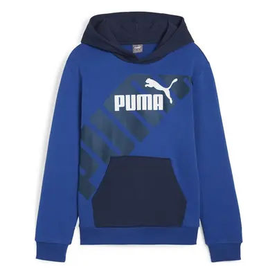 Puma PUMA POWER GRAPHIC HOODIE TR B Modrá